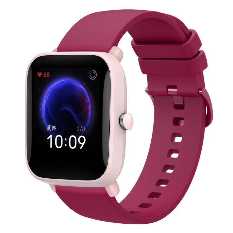 20mm Solid Color Soft Silicone Watch Band, For Amazfit BIP U, For Amazfit GTR 42mm