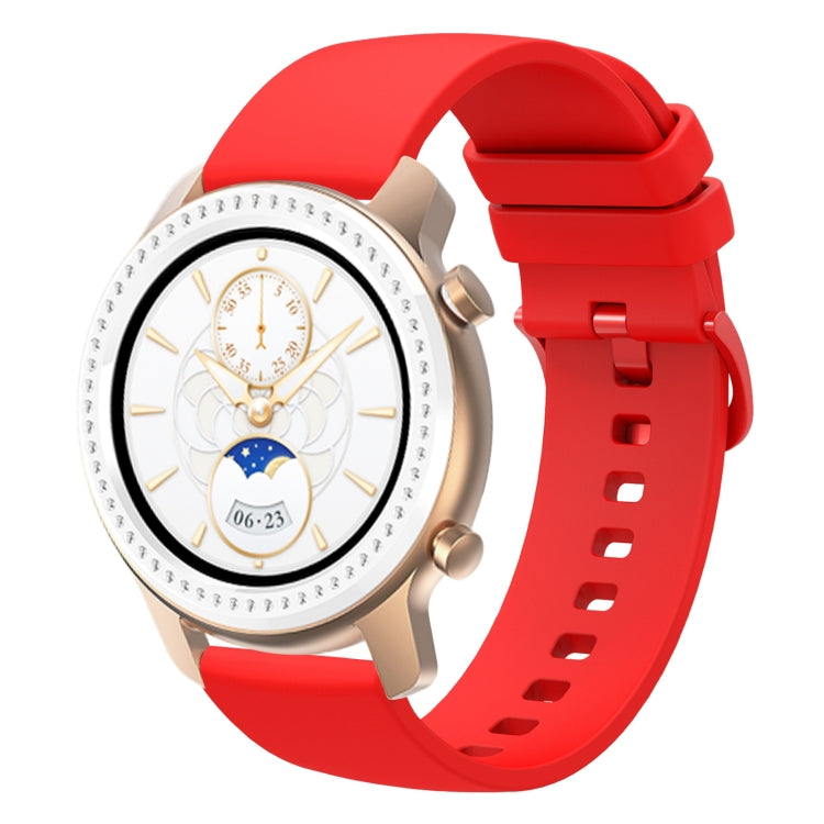 20mm Solid Color Soft Silicone Watch Band, For Amazfit BIP U, For Amazfit GTR 42mm