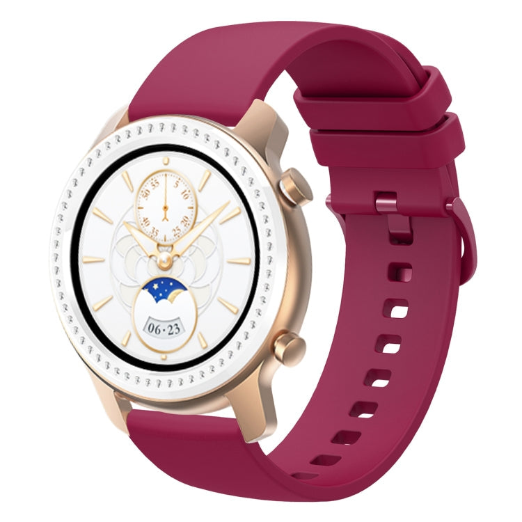 20mm Solid Color Soft Silicone Watch Band, For Amazfit BIP U, For Amazfit GTR 42mm