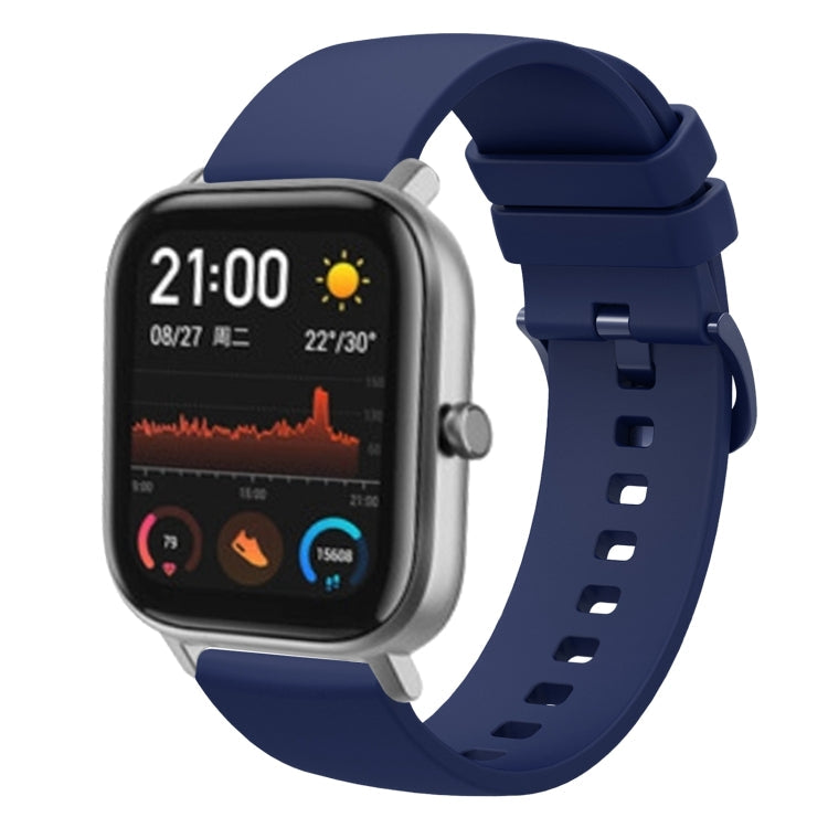20mm Solid Color Soft Silicone Watch Band, For Amazfit GTS, For Amazfit BIP