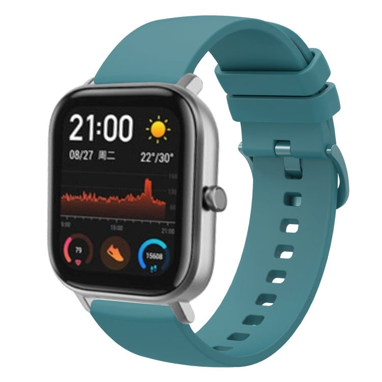 20mm Solid Color Soft Silicone Watch Band, For Amazfit GTS, For Amazfit BIP