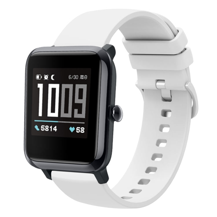 20mm Solid Color Soft Silicone Watch Band, For Amazfit GTS, For Amazfit BIP