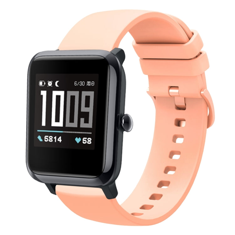 20mm Solid Color Soft Silicone Watch Band, For Amazfit GTS, For Amazfit BIP