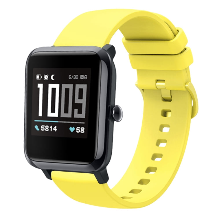 20mm Solid Color Soft Silicone Watch Band, For Amazfit GTS, For Amazfit BIP