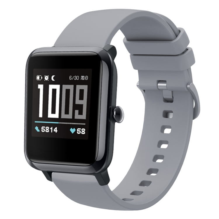 20mm Solid Color Soft Silicone Watch Band, For Amazfit GTS, For Amazfit BIP