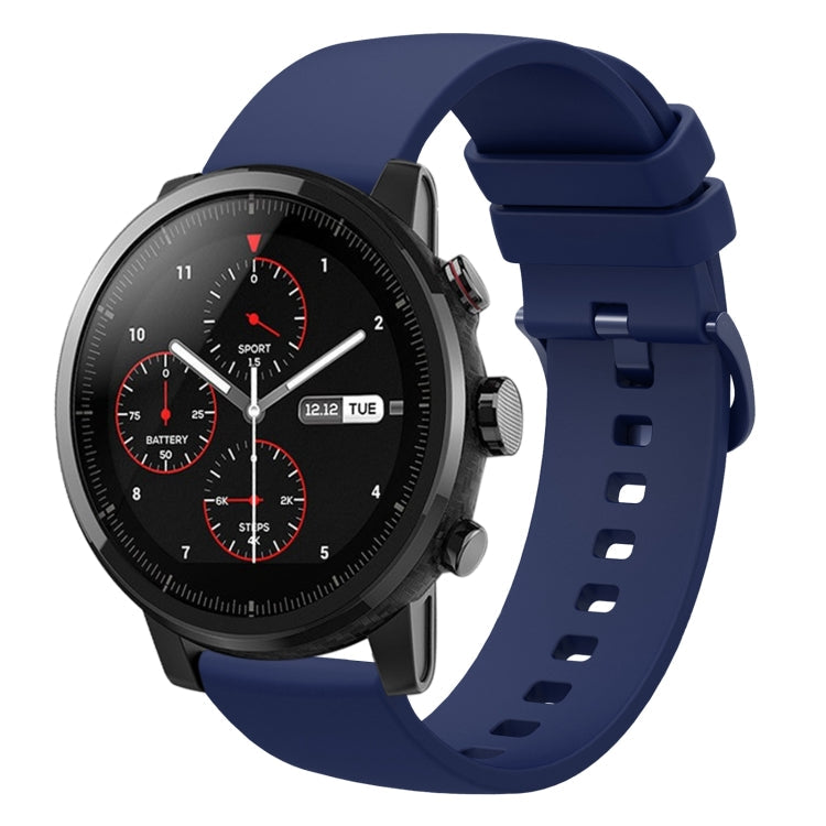 22mm Solid Color Soft Silicone Watch Band, For Amazfit Pace, For Amazfit Stratos