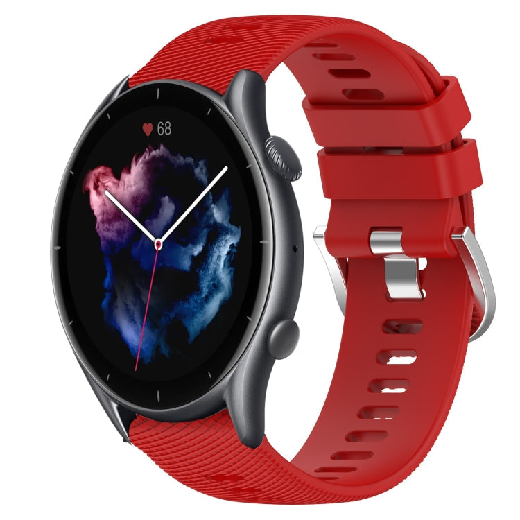 22mm Solid Color Soft Silicone Watch Band, For Amazfit GTR 3, For Amazfit GTR 3 Pro