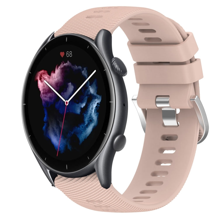 22mm Solid Color Soft Silicone Watch Band, For Amazfit GTR 3, For Amazfit GTR 3 Pro