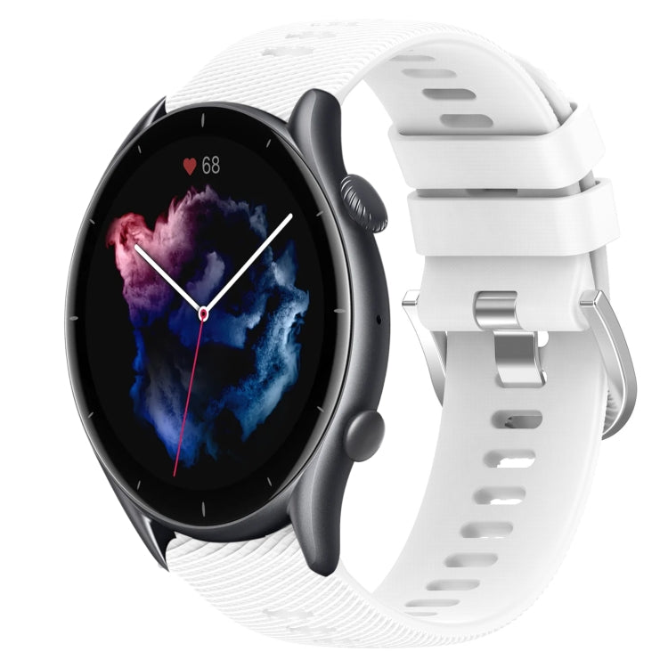 22mm Solid Color Soft Silicone Watch Band, For Amazfit GTR 3, For Amazfit GTR 3 Pro