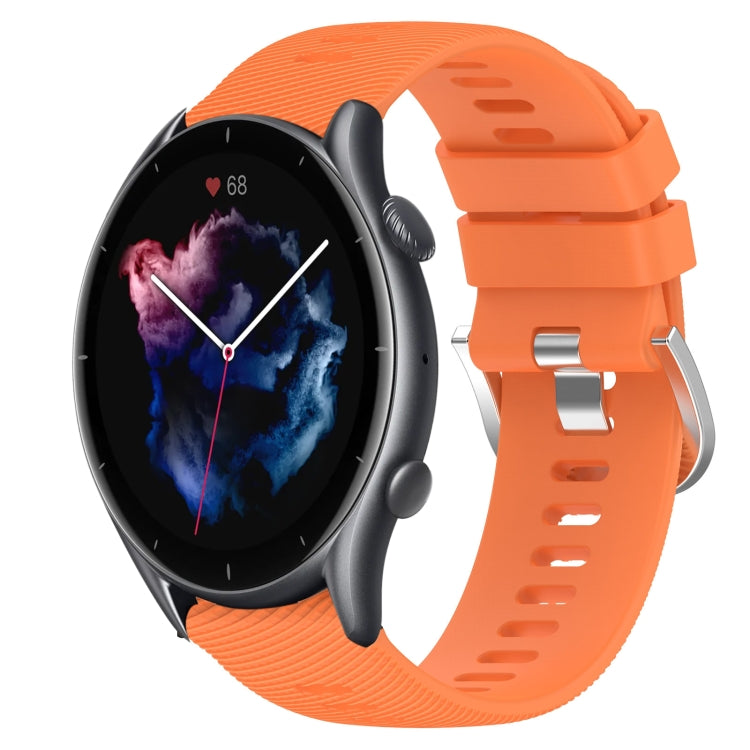 22mm Solid Color Soft Silicone Watch Band, For Amazfit GTR 3, For Amazfit GTR 3 Pro