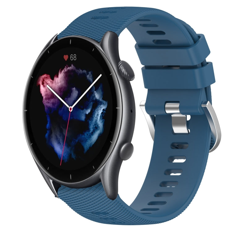 22mm Solid Color Soft Silicone Watch Band, For Amazfit GTR 3, For Amazfit GTR 3 Pro