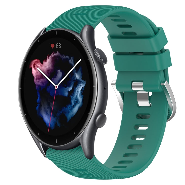 22mm Solid Color Soft Silicone Watch Band, For Amazfit GTR 3, For Amazfit GTR 3 Pro