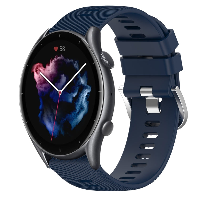 22mm Solid Color Soft Silicone Watch Band, For Amazfit GTR 3, For Amazfit GTR 3 Pro