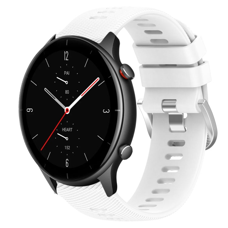 22mm Solid Color Soft Silicone Watch Band, For Amazfit GTR 2e, For Amazfit GTR 2