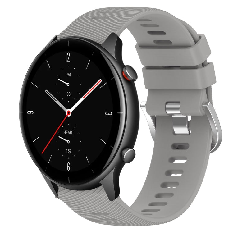 22mm Solid Color Soft Silicone Watch Band, For Amazfit GTR 2e, For Amazfit GTR 2