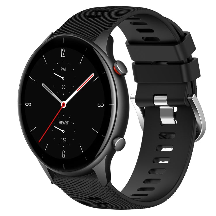 22mm Solid Color Soft Silicone Watch Band, For Amazfit GTR 2e, For Amazfit GTR 2