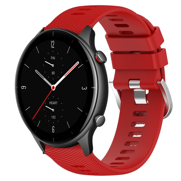 22mm Solid Color Soft Silicone Watch Band, For Amazfit GTR 2e, For Amazfit GTR 2