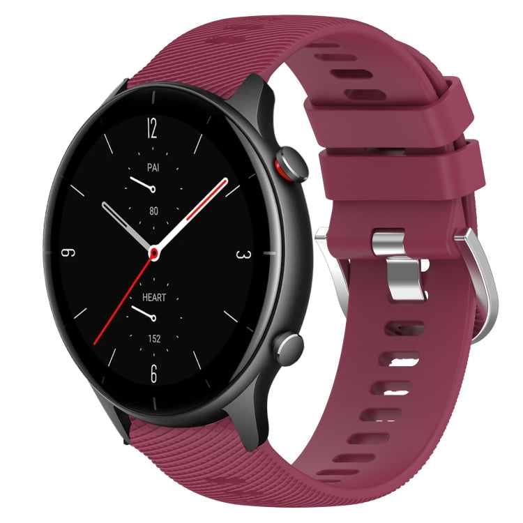 22mm Solid Color Soft Silicone Watch Band, For Amazfit GTR 2e, For Amazfit GTR 2