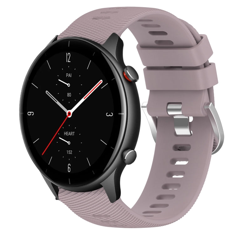 22mm Solid Color Soft Silicone Watch Band, For Amazfit GTR 2e, For Amazfit GTR 2