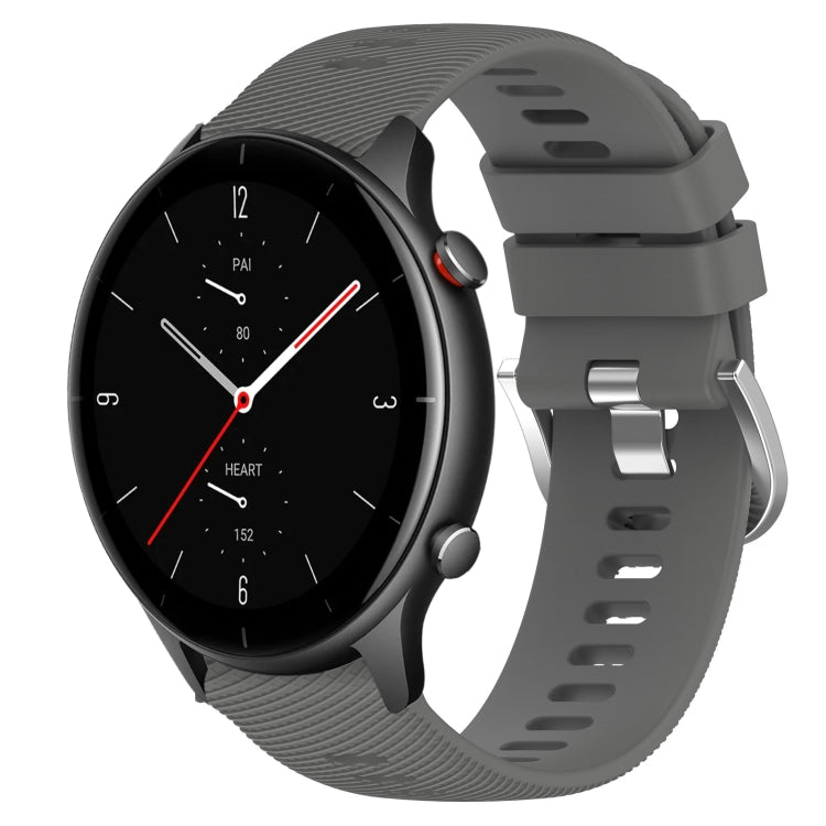 22mm Solid Color Soft Silicone Watch Band, For Amazfit GTR 2e, For Amazfit GTR 2