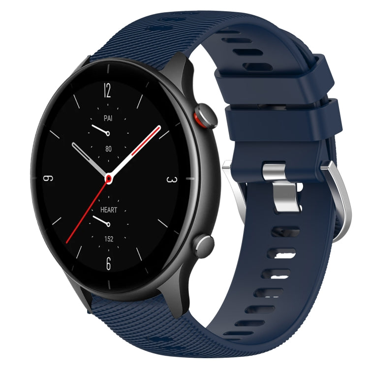 22mm Solid Color Soft Silicone Watch Band, For Amazfit GTR 2e, For Amazfit GTR 2