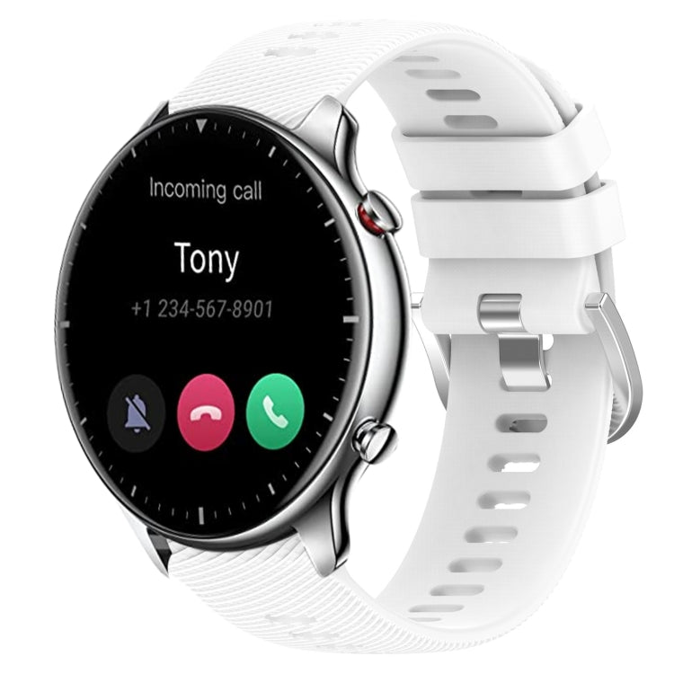 22mm Solid Color Soft Silicone Watch Band, For Amazfit GTR 2e, For Amazfit GTR 2
