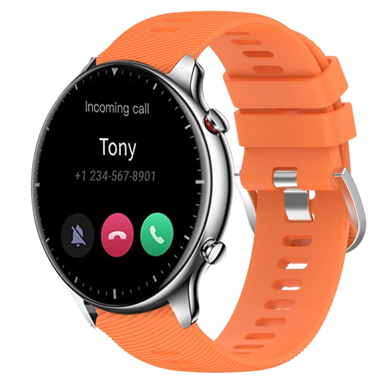 22mm Solid Color Soft Silicone Watch Band, For Amazfit GTR 2e, For Amazfit GTR 2