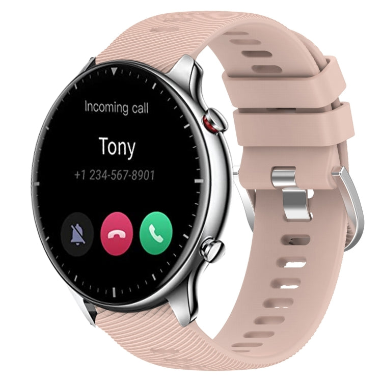 22mm Solid Color Soft Silicone Watch Band, For Amazfit GTR 2e, For Amazfit GTR 2