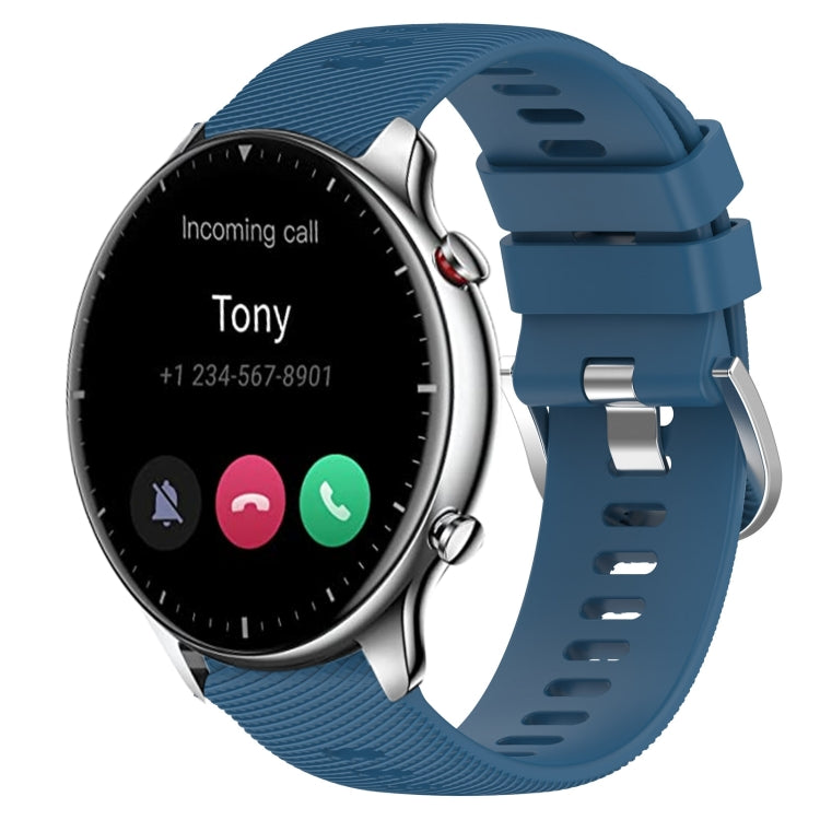 22mm Solid Color Soft Silicone Watch Band, For Amazfit GTR 2e, For Amazfit GTR 2