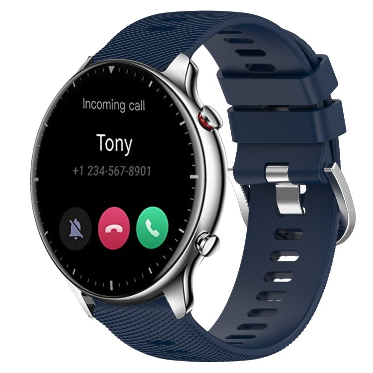22mm Solid Color Soft Silicone Watch Band, For Amazfit GTR 2e, For Amazfit GTR 2