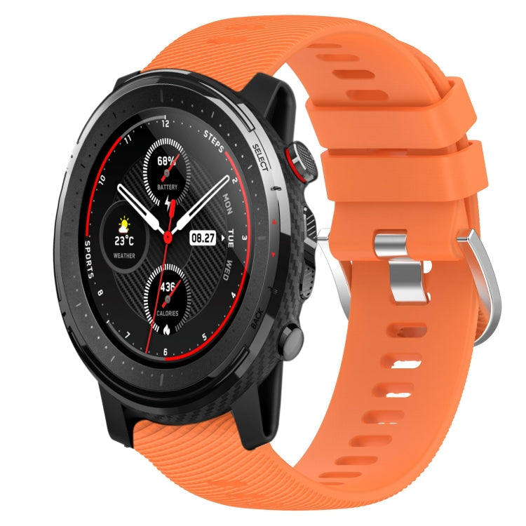 22mm Solid Color Soft Silicone Watch Band, For Amazfit 3, For Amazfit GTR 47mm