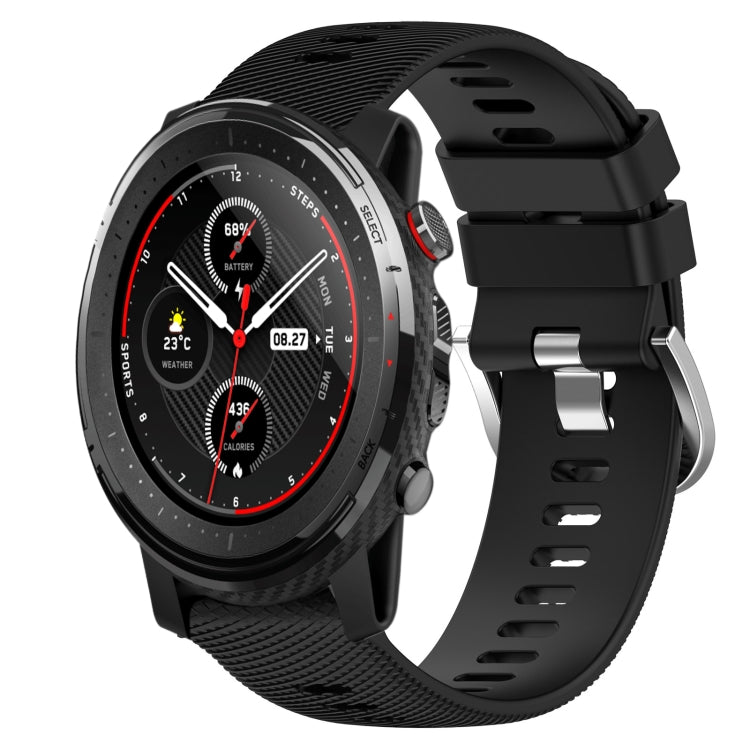 22mm Solid Color Soft Silicone Watch Band, For Amazfit 3, For Amazfit GTR 47mm