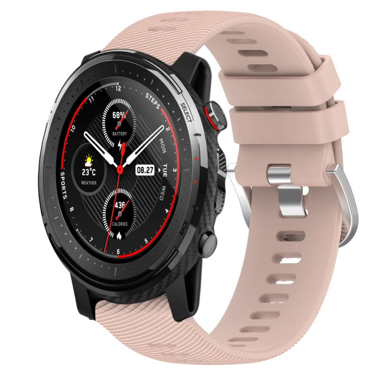 22mm Solid Color Soft Silicone Watch Band, For Amazfit 3, For Amazfit GTR 47mm
