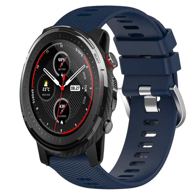 22mm Solid Color Soft Silicone Watch Band, For Amazfit 3, For Amazfit GTR 47mm