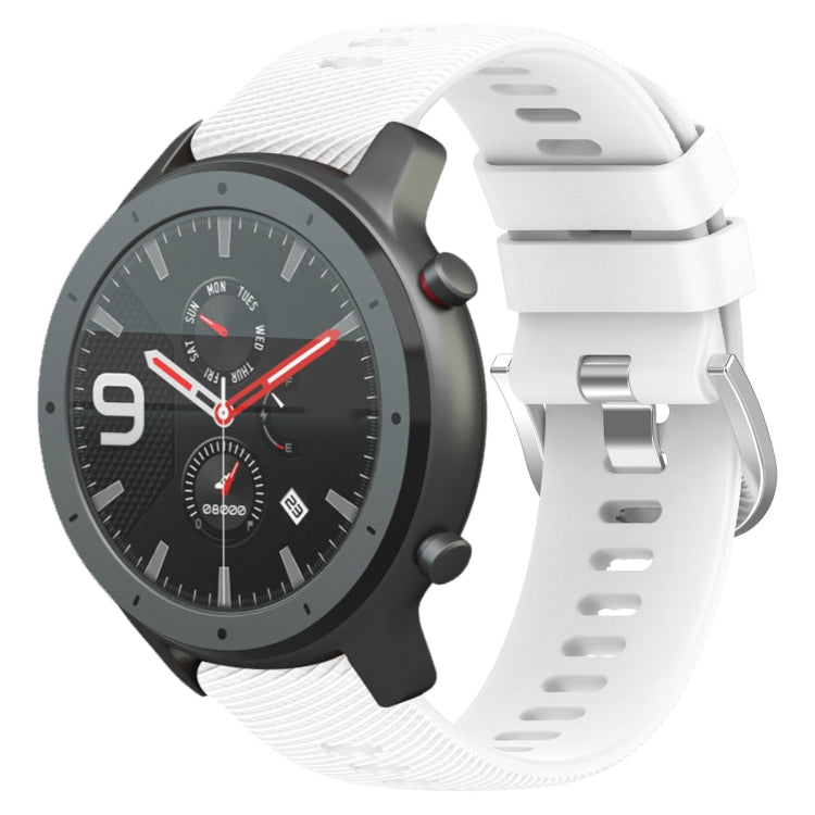 22mm Solid Color Soft Silicone Watch Band, For Amazfit 3, For Amazfit GTR 47mm