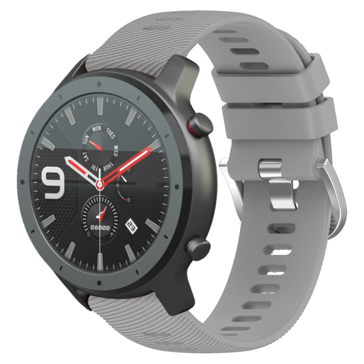 22mm Solid Color Soft Silicone Watch Band, For Amazfit 3, For Amazfit GTR 47mm