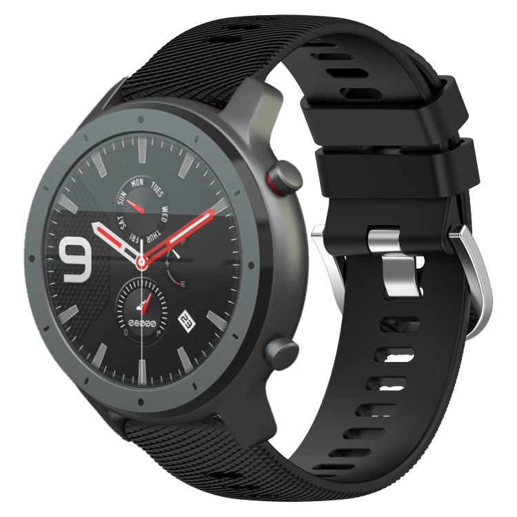 22mm Solid Color Soft Silicone Watch Band, For Amazfit 3, For Amazfit GTR 47mm