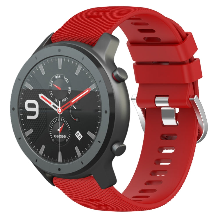 22mm Solid Color Soft Silicone Watch Band, For Amazfit 3, For Amazfit GTR 47mm