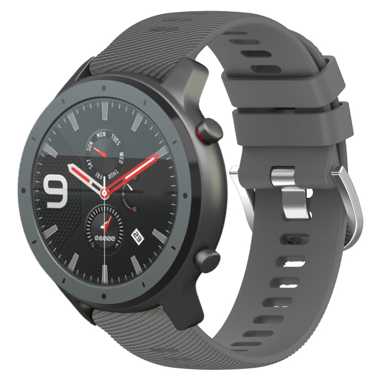 22mm Solid Color Soft Silicone Watch Band, For Amazfit 3, For Amazfit GTR 47mm