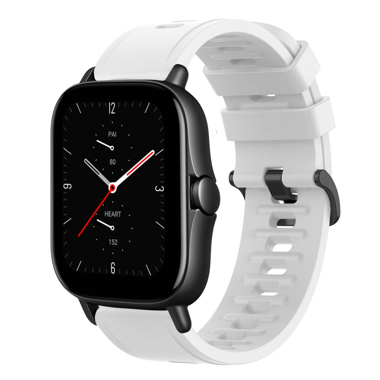 20mm Solid Color Soft Silicone Watch Band, For Amazfit GTS 3, For Amazfit GTS 2E