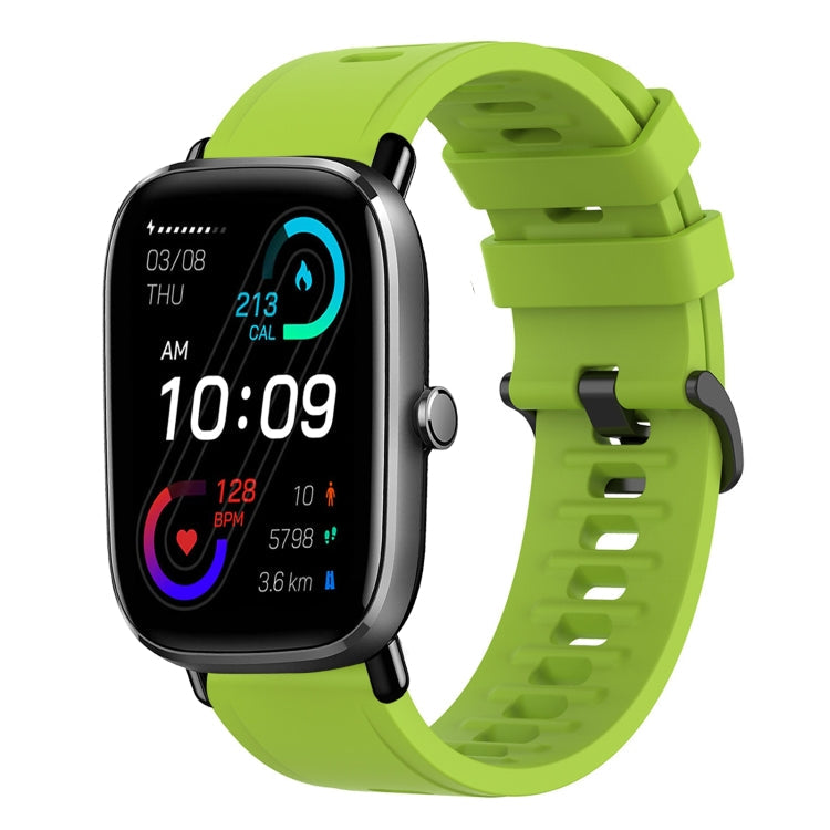 20mm Solid Color Soft Silicone Watch Band, For Amazfit GTS 2 Mini, For Amazfit GTS 2