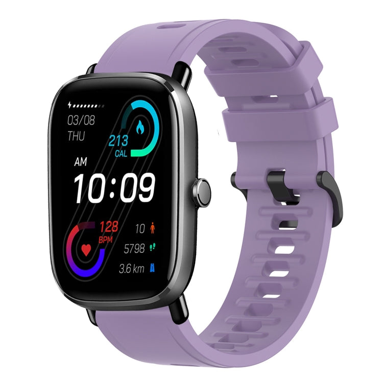 20mm Solid Color Soft Silicone Watch Band, For Amazfit GTS 2 Mini, For Amazfit GTS 2