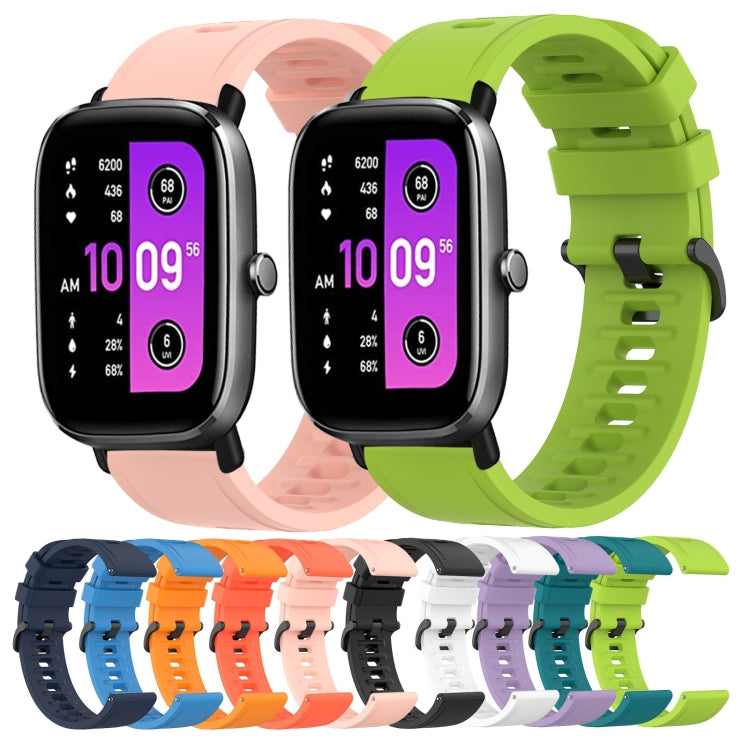 20mm Solid Color Soft Silicone Watch Band, For Amazfit GTS 2 Mini, For Amazfit GTS 2