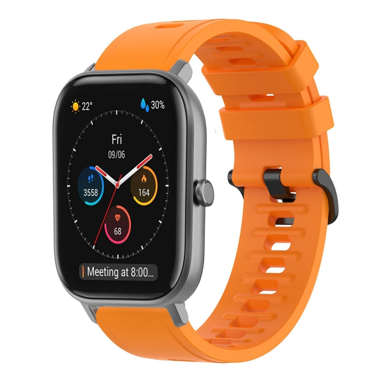20mm Solid Color Soft Silicone Watch Band, For Amazfit GTS, For Amazfit GTR 42mm