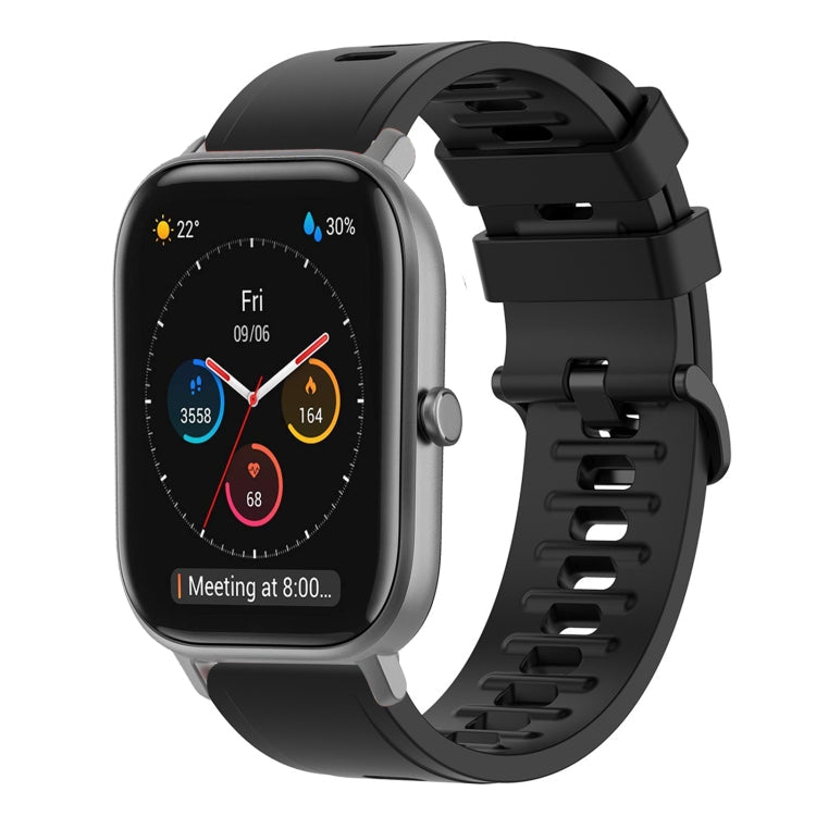 20mm Solid Color Soft Silicone Watch Band, For Amazfit GTS, For Amazfit GTR 42mm