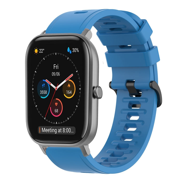 20mm Solid Color Soft Silicone Watch Band, For Amazfit GTS, For Amazfit GTR 42mm