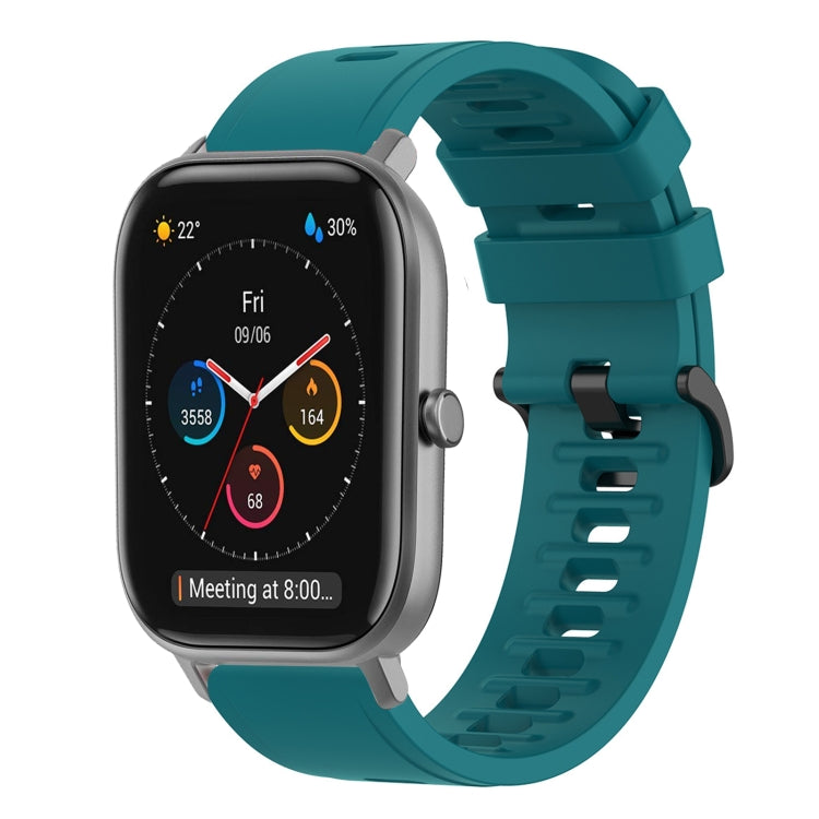 20mm Solid Color Soft Silicone Watch Band, For Amazfit GTS, For Amazfit GTR 42mm