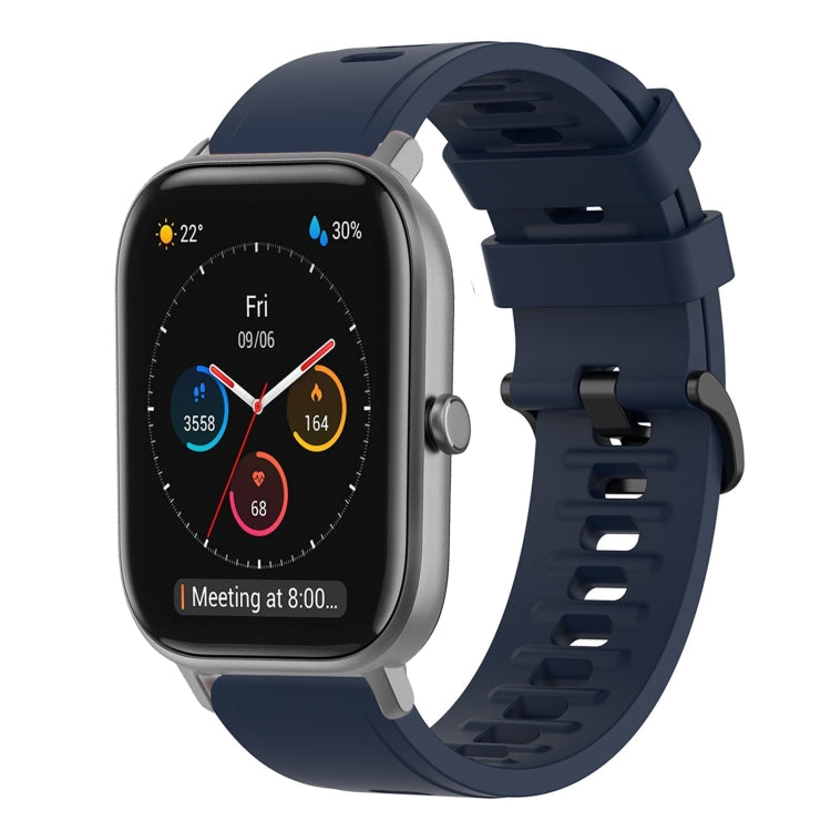 20mm Solid Color Soft Silicone Watch Band, For Amazfit GTS, For Amazfit GTR 42mm