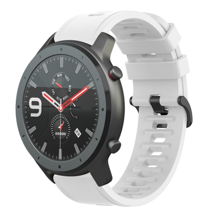 20mm Solid Color Soft Silicone Watch Band, For Amazfit GTS, For Amazfit GTR 42mm