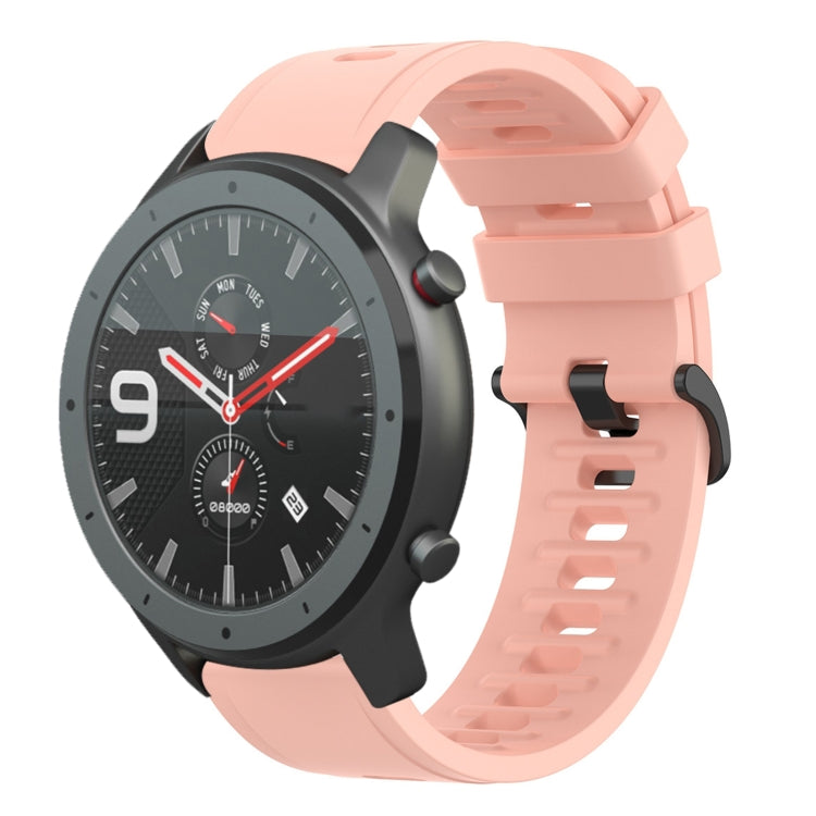 20mm Solid Color Soft Silicone Watch Band, For Amazfit GTS, For Amazfit GTR 42mm